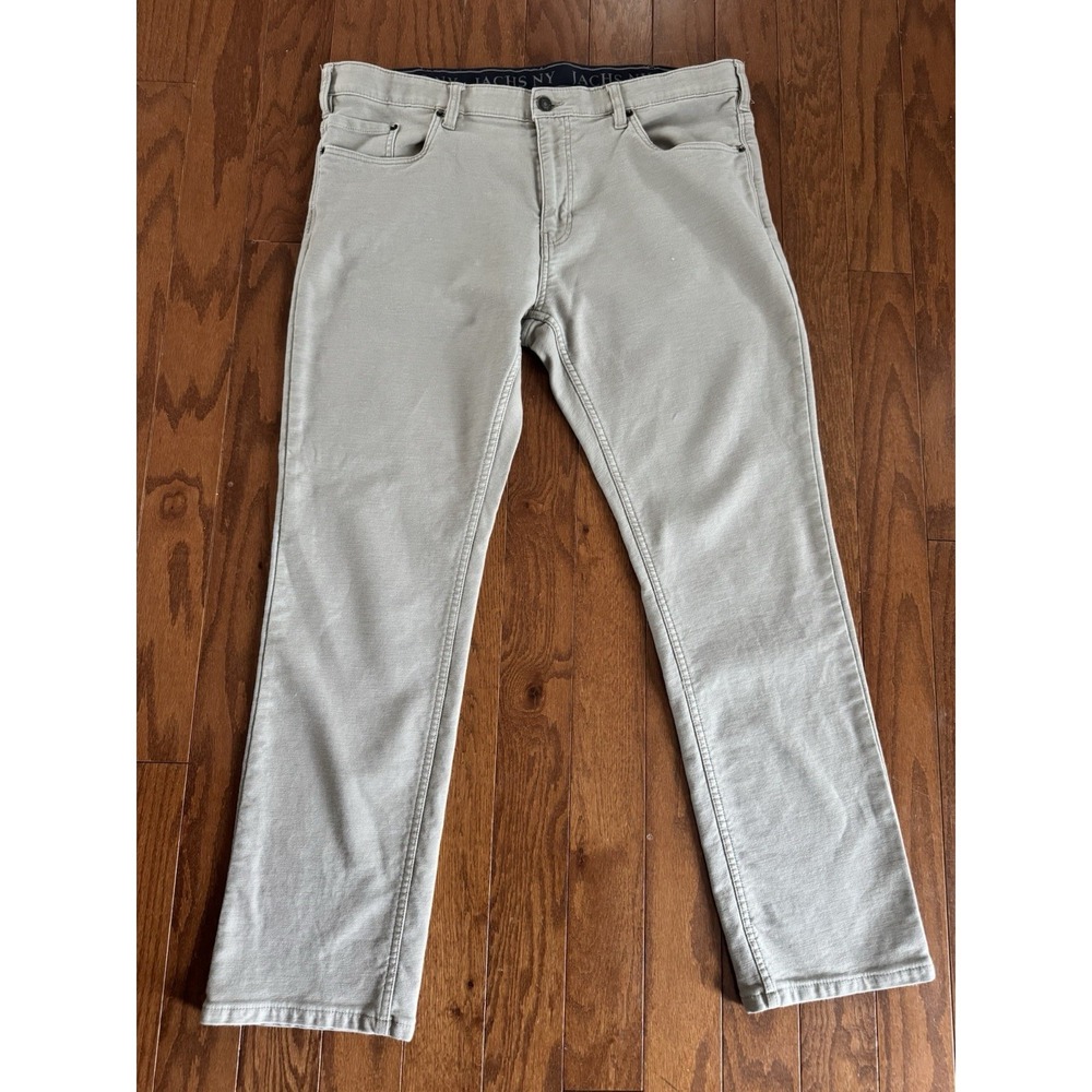 JACHS NY Mens‎ 38 Khaki Stretch Chino Pants Casual Comfort 30" Inseam